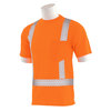 Erb Safety T-Shirt, Birdseye Mesh, Short Slv, Class 2, 9006SEG, Hi-Viz Orng, 2XL 62222